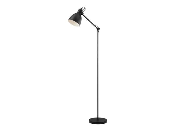 Eglo Priddy - Gulvlampe - 1 sokkel - E27 - svart, hvit Svart, Vit