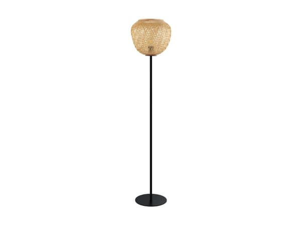 EGLO DEMBLEBY, Sort, Tre, Stål, Tre, IP20, II, E27Hs, 1 ampuller