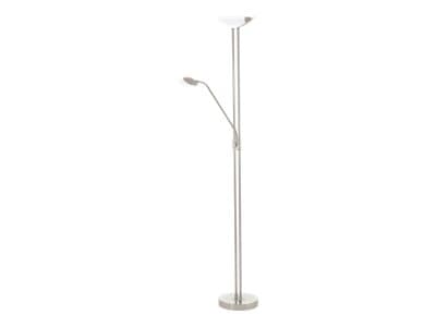 Eglo Baya Ledup 4 - Golvlampa i form av en fackla - LED-glödlampa - 3 uttag - 20 W (motsvarande 122 W) - klass A+ - varmt vitt ljus - 3000 K - satinn