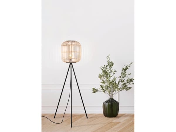EGLO Bordesley, Svart, Trä, E27, 1 lampor, 220-240 V, 50 - 60 hz, 220-240 V