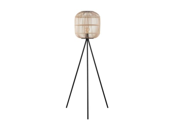 EGLO Bordesley, Svart, Trä, E27, 1 lampor, 220-240 V, 50 - 60 hz, 220-240 V Svart, Trä