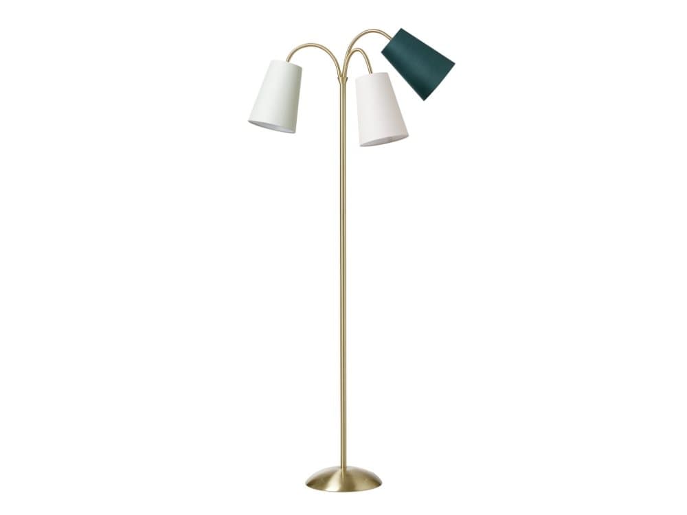 GOLVLAMPA SALSA GULD MED C-G-O SKÄRMAR