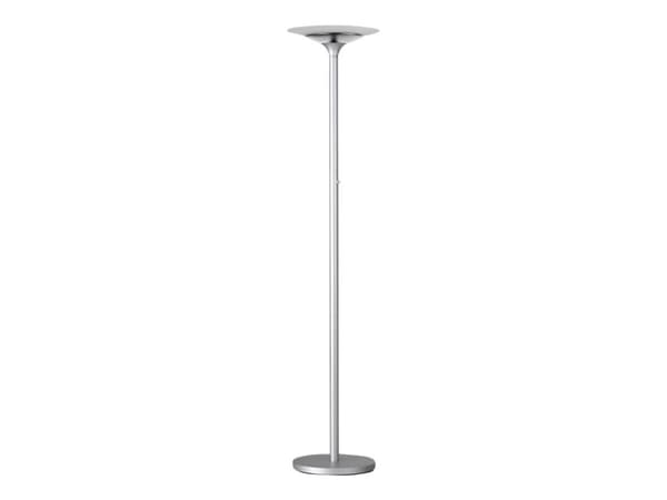 Unilux Premium Variaglass - Torchiere-gulvlampe - LED - 22 W - klasse A+ - 3000 K - mattert, metallgrå