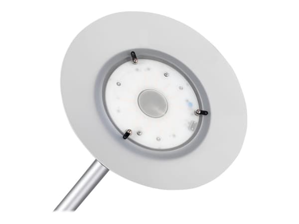 Unilux Premium Variaglass - Torchiere-gulvlampe - LED - 22 W - klasse A+ - 3000 K - mattert, metallgrå
