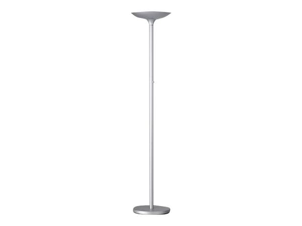 Unilux Premium Variaglass - Torchiere-gulvlampe - LED - 22 W - klasse A+ - 3000 K - mattert, metallgrå Grå, Metallisk