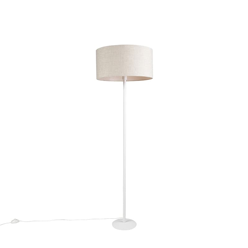 Modern golvlampa vit med pepparfärgad nyans 50 cm - Simplo