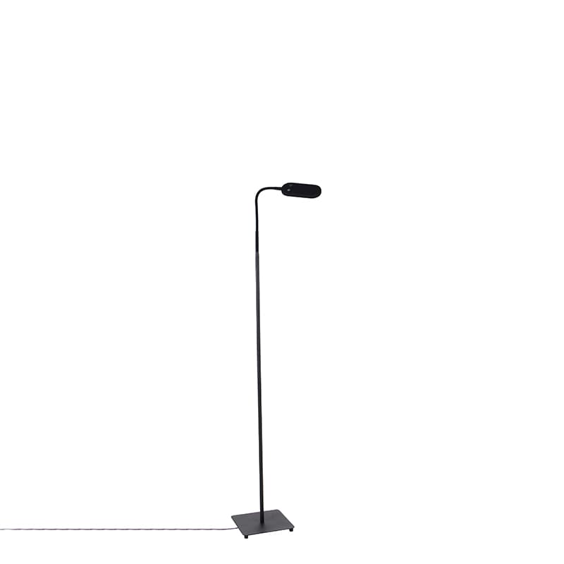Modern golvlampa svart inkl. LED 4-stegs dimbar - Botot