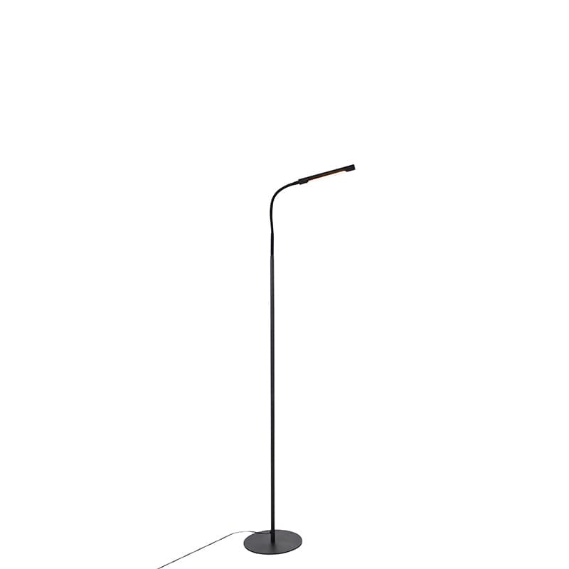 Design golvlampa svart inkl. LED med touchdimmer - Palka