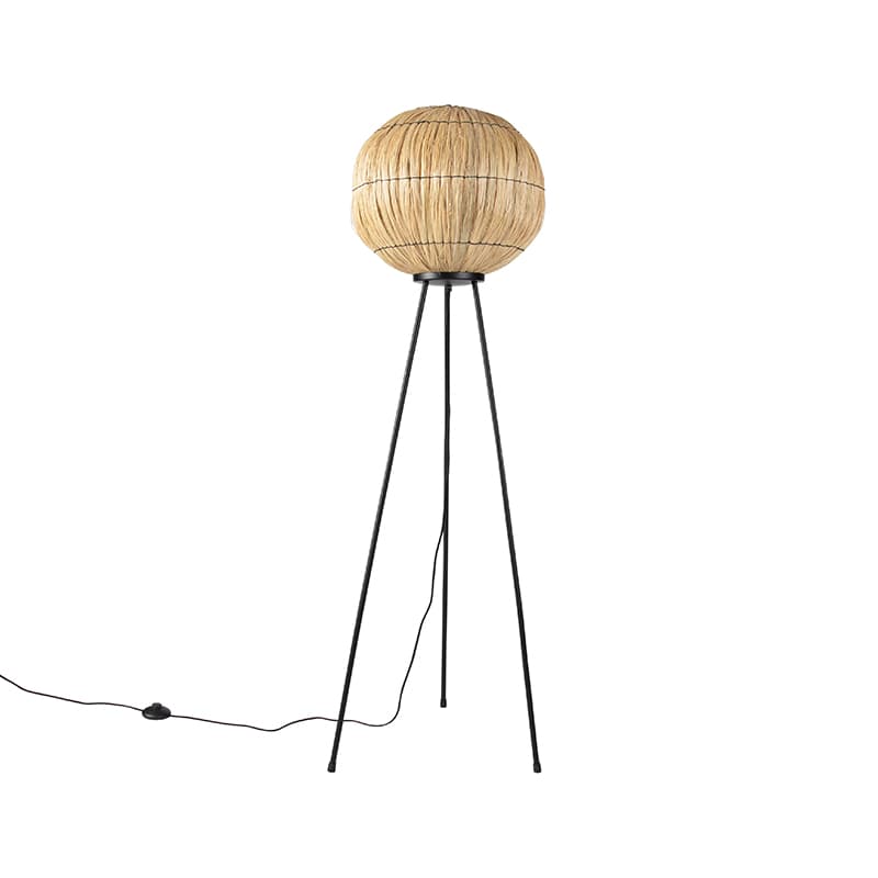 Orientalisk golvlampa stativ sjögräs - Canno