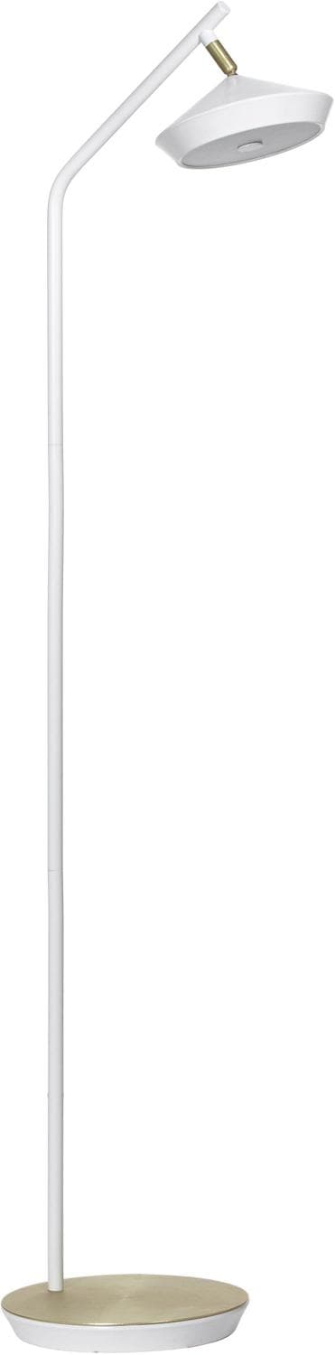 Golvlampa Geometri Vit/Guld 135 cm
