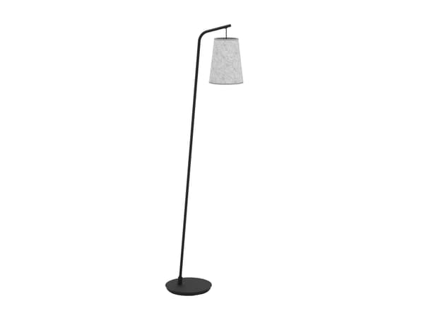 EGLO ALSAGER FLOOR E27 SVART/GRÅ