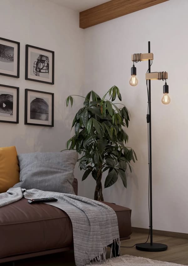 EGLO TOWNSHEND Golvlampa - Svart