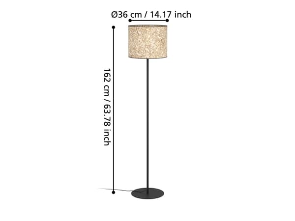 EGLO BUTTERBURN GOLV H1620 E27 NATUR