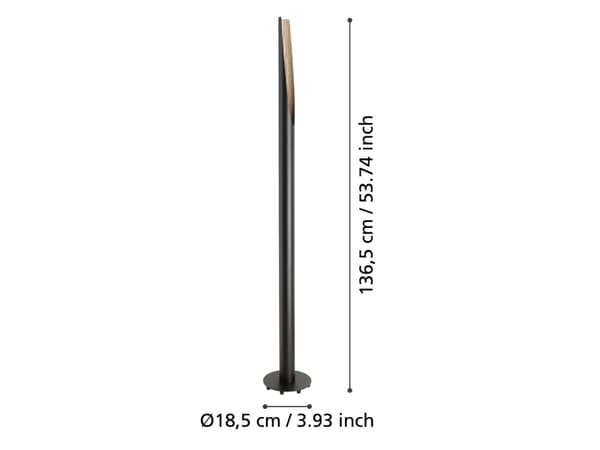 EGLO BARBOTTO GULV GU10 SORT/EG FSC