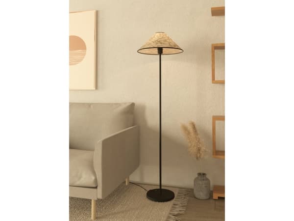 EGLO OXPARK FLOOR H1465 E27 BAMBU BLAD LAMPA