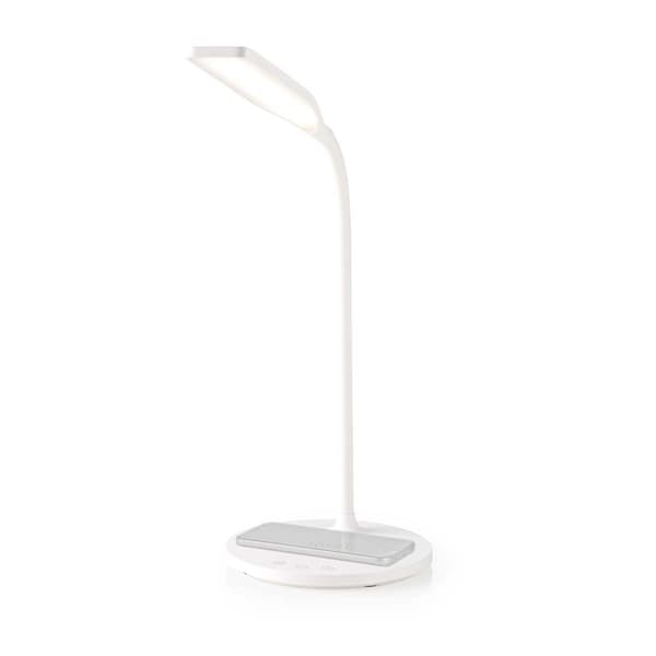 Nedis LED-lampe med trådløs lader | Dimmer - På produkt | LED | 15 W | Med dimming | Kald Hvit / Natural Hvit / Varm Hvit | 2700 - 6500 K