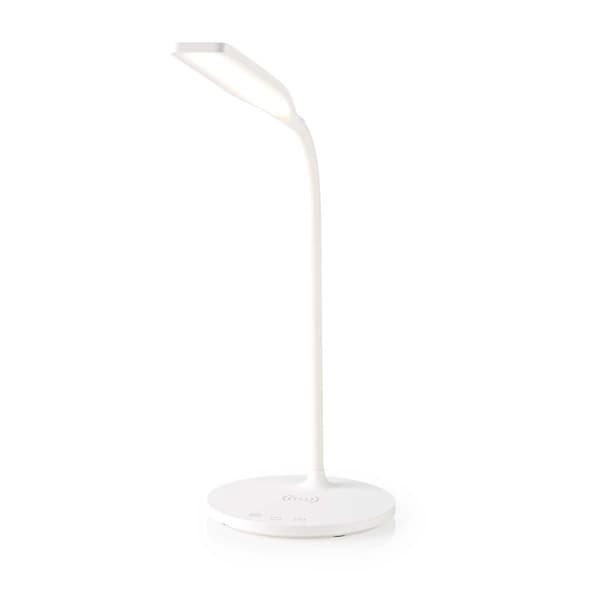 Nedis LED-lampe med trådløs lader | Dimmer - På produkt | LED | 15 W | Med dimming | Kald Hvit / Natural Hvit / Varm Hvit | 2700 - 6500 K Hvit