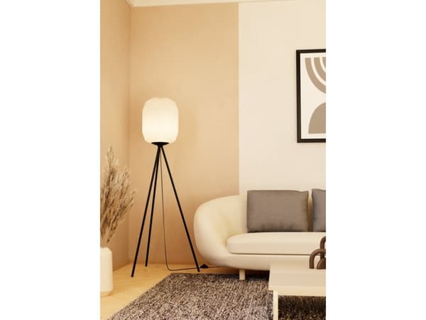 EGLO BELGRAVE FLOOR H1415 E27 SVART/VIT