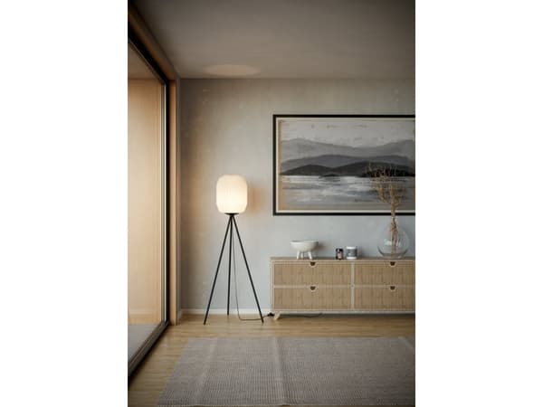 EGLO BELGRAVE FLOOR H1415 E27 SVART/VIT