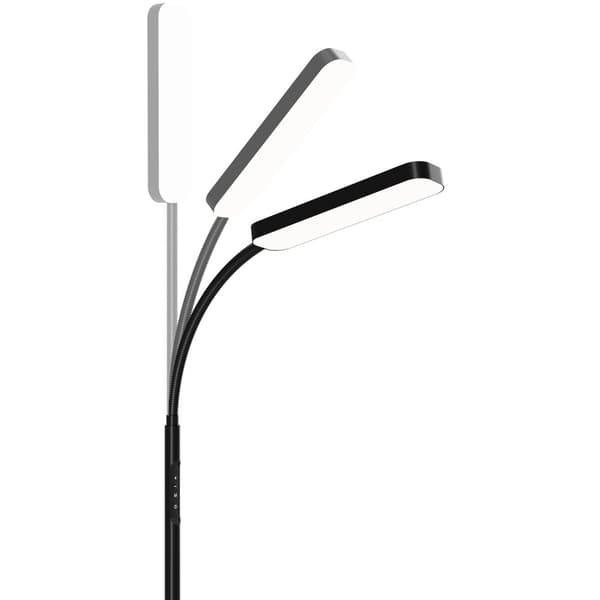 Gulvlampe Prisma LED, 5 lysindstillinger, 12 W, dæmpbar - sort