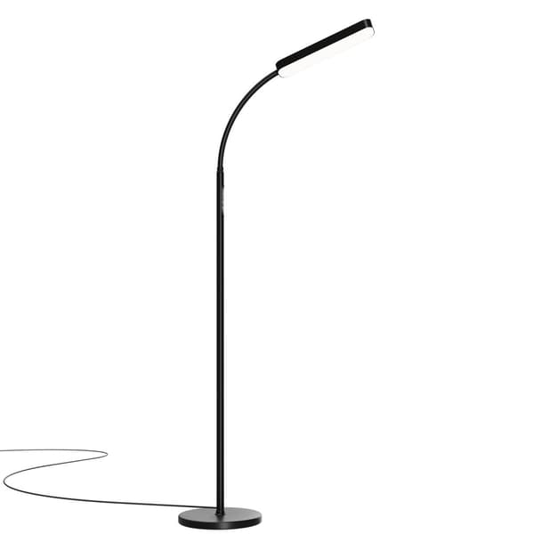 Gulvlampe Prisma LED, 5 lysindstillinger, 12 W, dæmpbar - sort