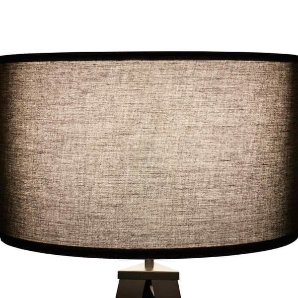 Gulvlampe Lunaris, tekstilskærm - sort