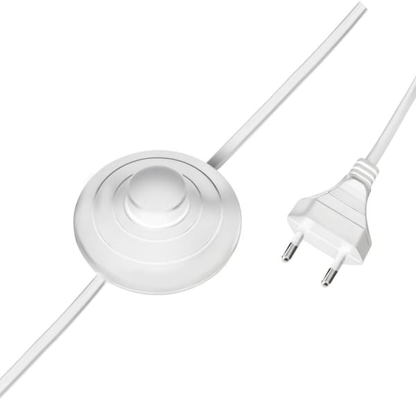 Gulvlampe Lunaris, tekstilskærm - eg