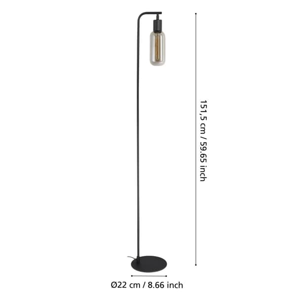 Eglo MAIONE gulvlampe Svart