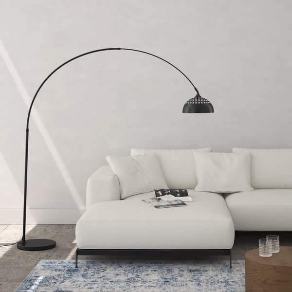 Golvlampa Arcus, stål, 60W - svart