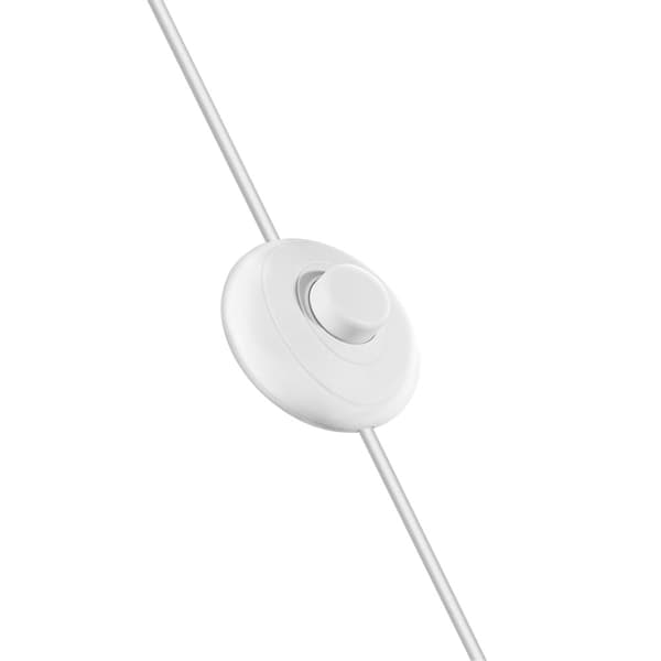 Gulvlampe Arcus, stål, retro-stil, 60W - Mat nikkel