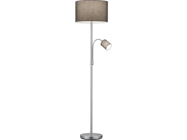 TRIO 403900211, Grå, Korridor, Hall, Hemmakontor, Vardagsrum, Tyg, Metall, IP20, E27, 1 lampor