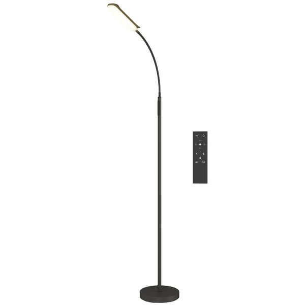 LED Gulvlampe, Ø22 x 175H cm, Sort