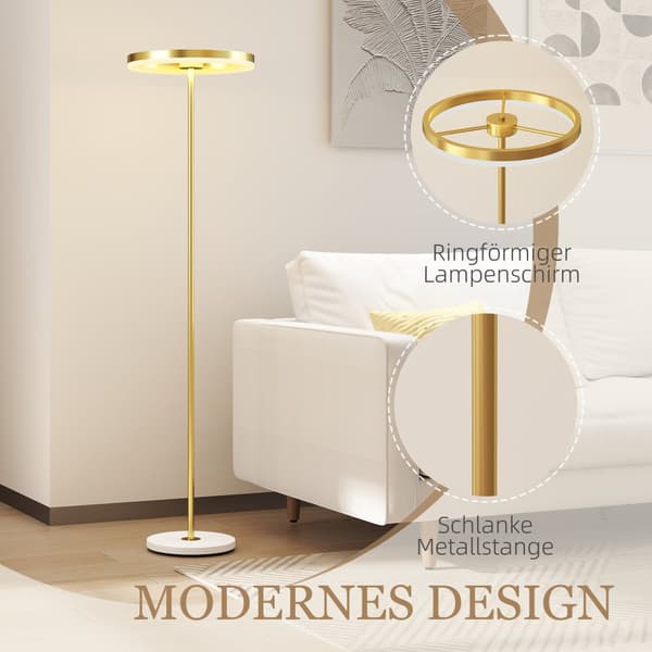 Golvlampa, 40x40x157,5 cm, Guld
