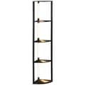 Miniatyrbillede 1 af 9: Gulvlampe, LED, 41L x 29,5B x 163,5H cm, Sort