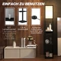 Miniatyrbillede 6 af 9: Gulvlampe, 26x26x159 cm, Sort+Hvid