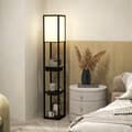 Miniatyrbillede 7 af 9: Gulvlampe, 26x26x159 cm, Sort+Hvid