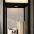 Miniatyrbillede 9 af 9: Gulvlampe, 26x26x159 cm, Sort+Hvid