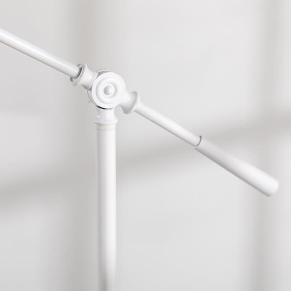 Gulvlampe, Ø30 x 131-155H cm, Hvid