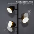 Miniatyrbillede 5 af 9: Gulvlampe, 38x28x169 cm, Sort