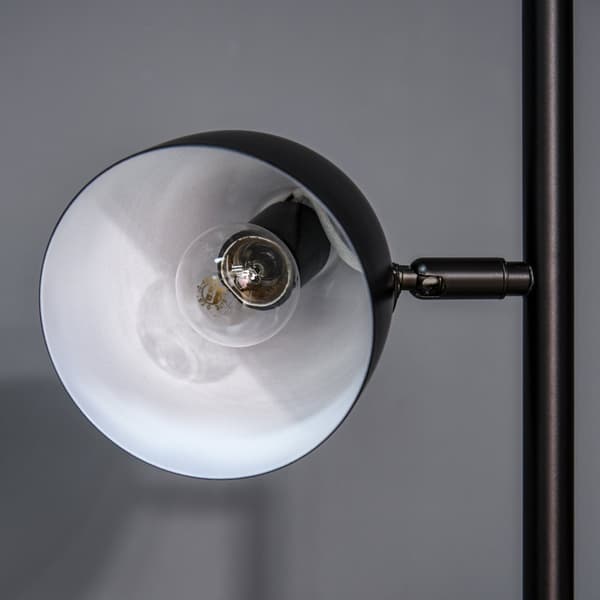 Gulvlampe, 38x28x169 cm, Sort