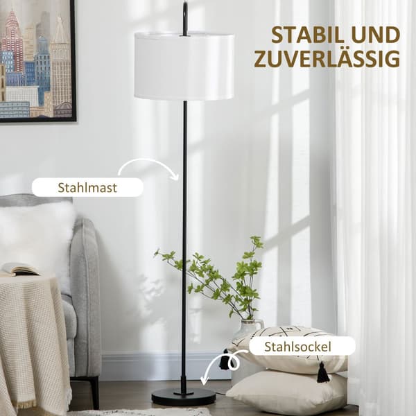 Golvlampa, 64x38x163.5 cm, Svart