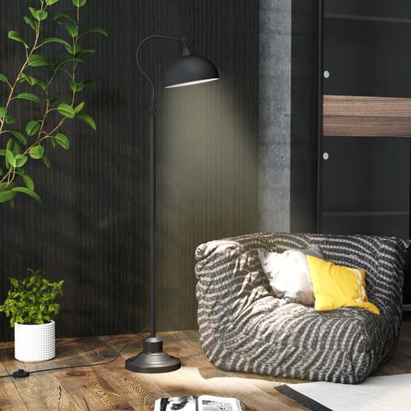 Golvlampa, 42x25.5x152 cm, Svart