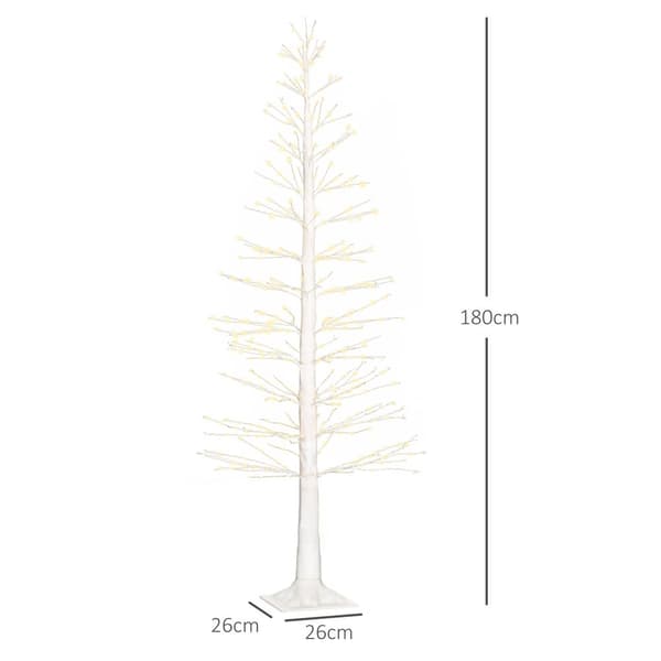 LED-puu, 180 cm, valkoinen