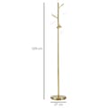 Miniatyrbillede 3 af 9: Gulvlampe, Ø27x169H cm, Guld Hvid