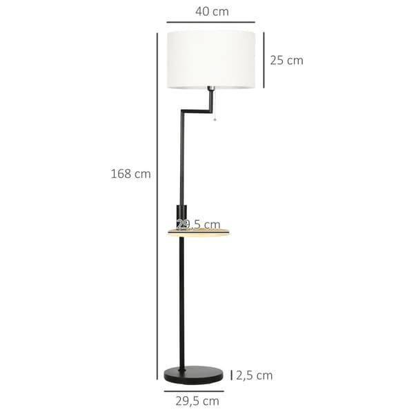 Gulvlampe, Ø40x168 cm, Creme