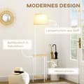Miniatyrbillede 5 af 9: Gulvlampe, 43x39.5x162 cm, Hvid