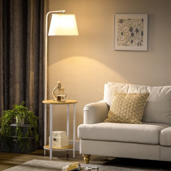 Gulvlampe, 43x39.5x162 cm, Hvid
