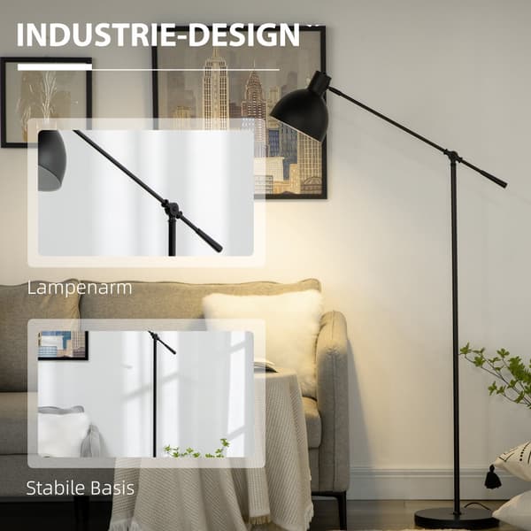 Ljuskälla, LED Energisparande Lampa 10W, Ø30 x 131-155H cm, Svart