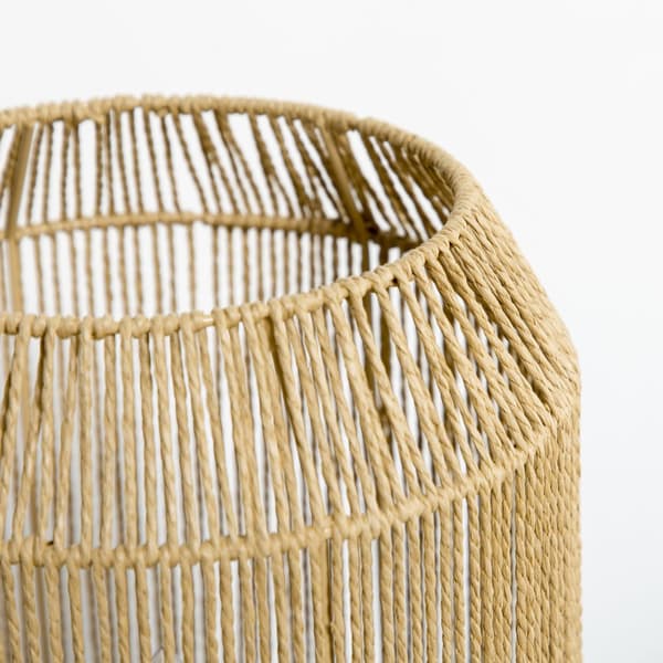 Lampesæt, E27, Ø26x158H cm & Ø23x55H cm, Sort & Natur