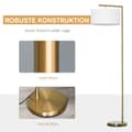 Miniatyrbillede 5 af 9: Gulvlampe, E27, 47x37x153 cm, Guld Hvid
